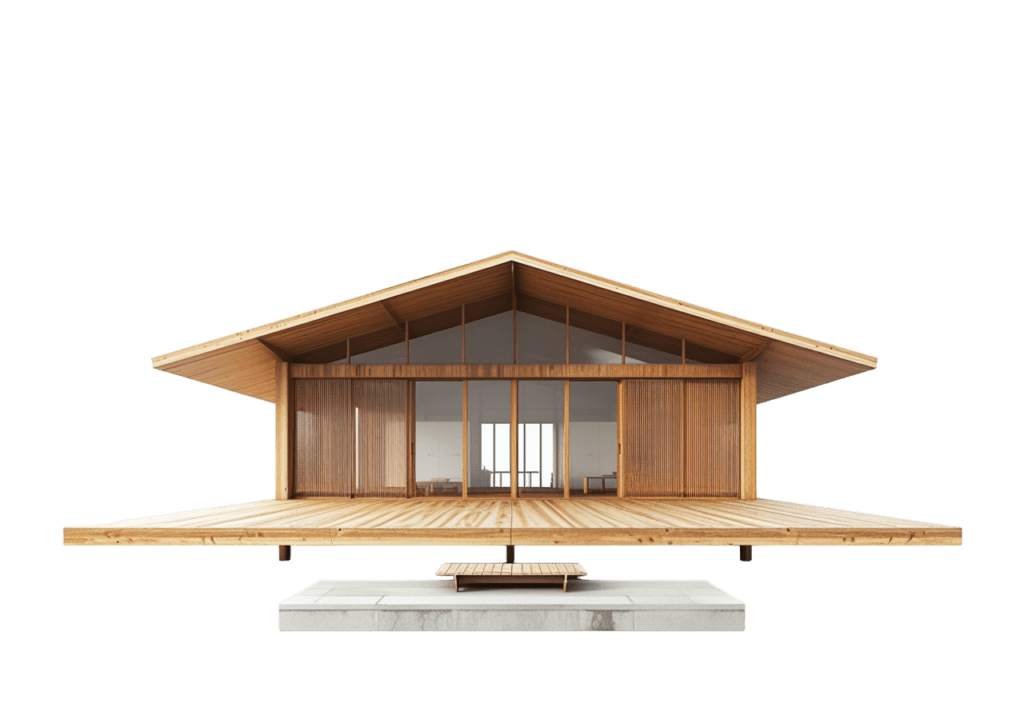 3d-rendering-wooden-house