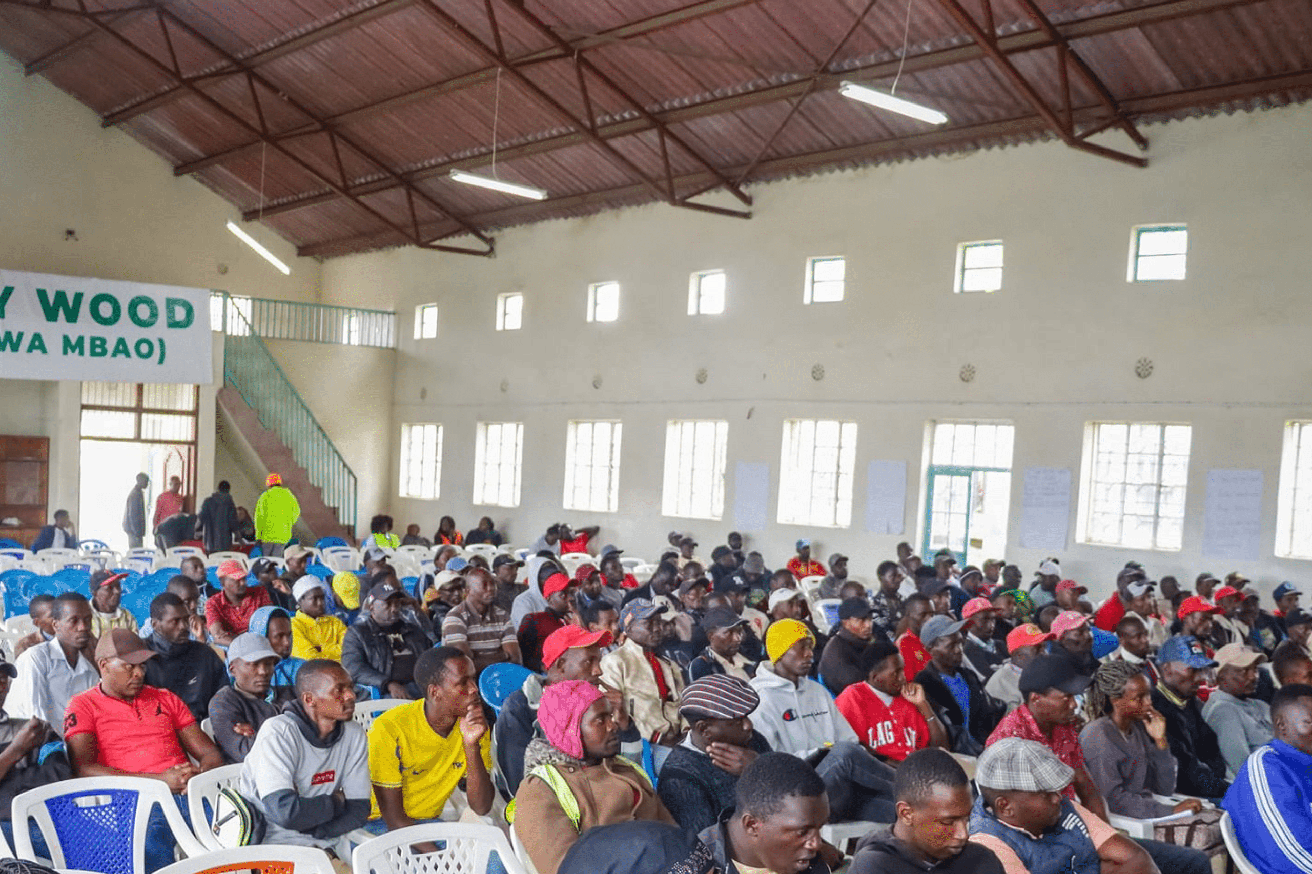 A group of people at a community development program