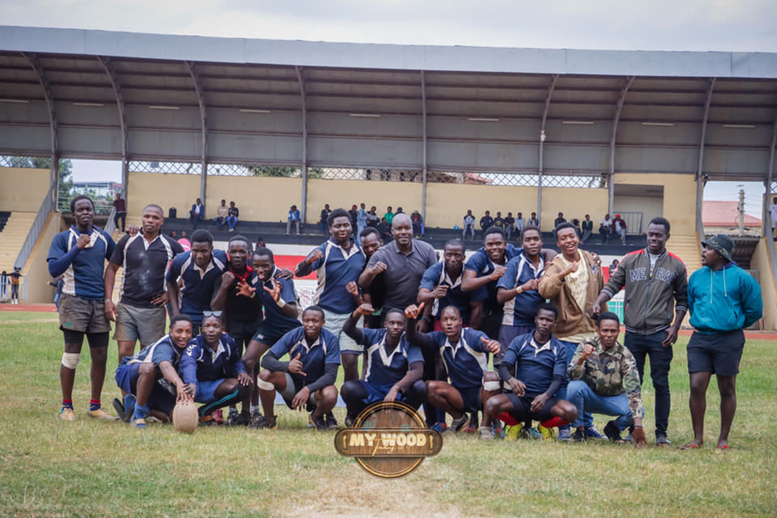 Players posing for a photo